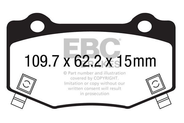 EBC DP43023R Brake Pad Set, disc brake DP43023R: Buy near me in Poland at 2407.PL - Good price!