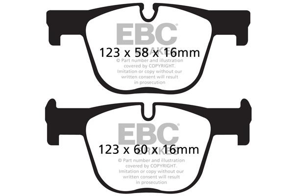 EBC DP32131C Brake Pad Set, disc brake DP32131C: Buy near me in Poland at 2407.PL - Good price!