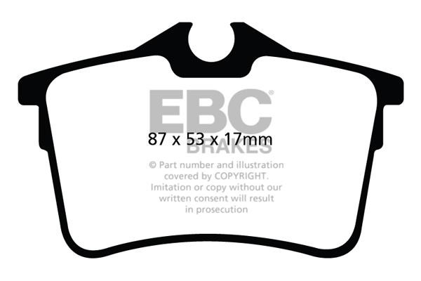 EBC DP22017 Brake Pad Set, disc brake DP22017: Buy near me in Poland at 2407.PL - Good price!