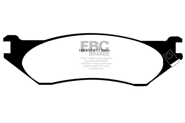 EBC DP61267 Brake Pad Set, disc brake DP61267: Buy near me in Poland at 2407.PL - Good price!
