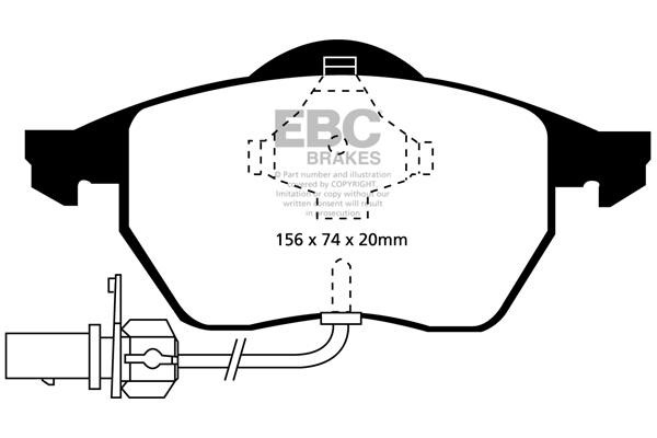 EBC DP21114 Brake Pad Set, disc brake DP21114: Buy near me in Poland at 2407.PL - Good price!