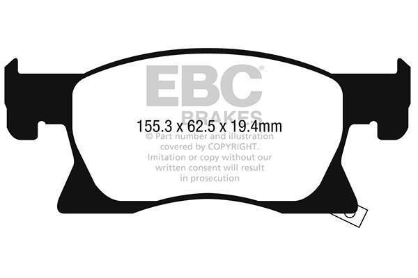 EBC DP22267 Brake Pad Set, disc brake DP22267: Buy near me in Poland at 2407.PL - Good price!