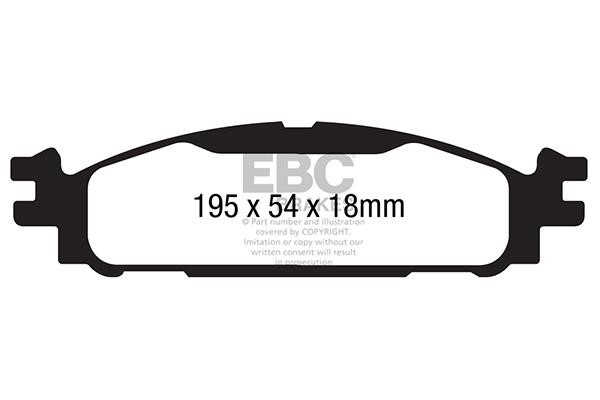 EBC DP41873R Brake Pad Set, disc brake DP41873R: Buy near me in Poland at 2407.PL - Good price!