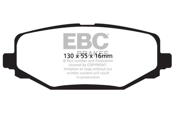 EBC DP41889R Brake Pad Set, disc brake DP41889R: Buy near me in Poland at 2407.PL - Good price!