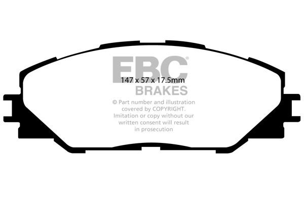 EBC DP21792 Brake Pad Set, disc brake DP21792: Buy near me in Poland at 2407.PL - Good price!