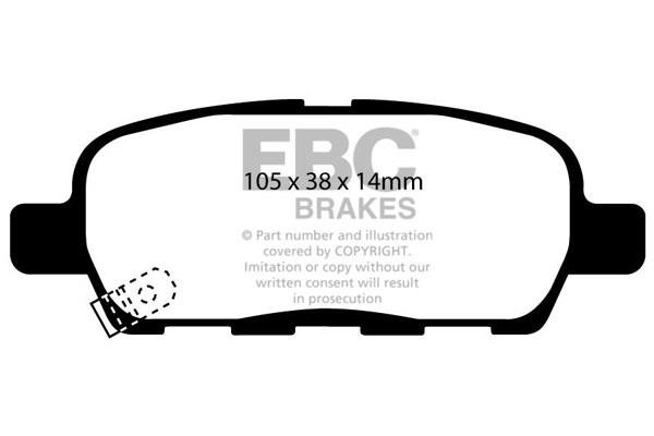 EBC DP41666R Brake Pad Set, disc brake DP41666R: Buy near me at 2407.PL in Poland at an Affordable price!