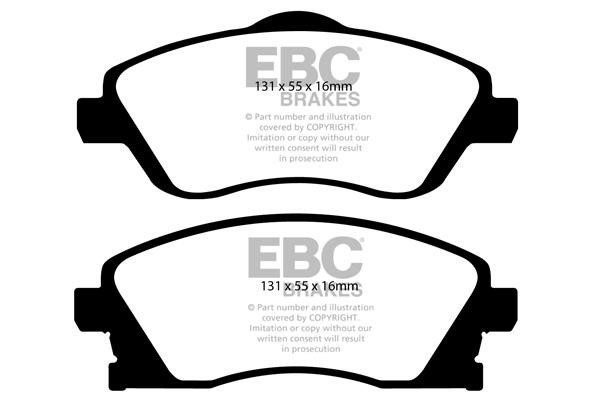 EBC DP41476R Brake Pad Set, disc brake DP41476R: Buy near me in Poland at 2407.PL - Good price!