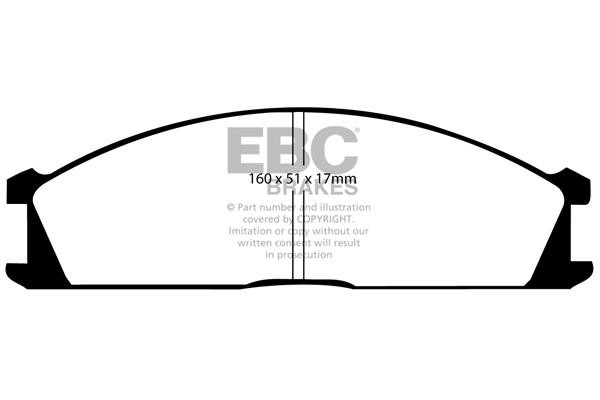 EBC DP2691 Brake Pad Set, disc brake DP2691: Buy near me in Poland at 2407.PL - Good price!