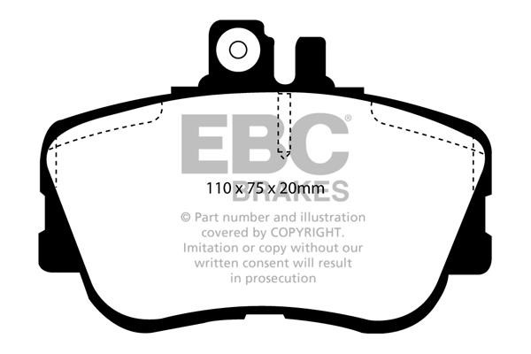 EBC DP2962 Brake Pad Set, disc brake DP2962: Buy near me in Poland at 2407.PL - Good price!