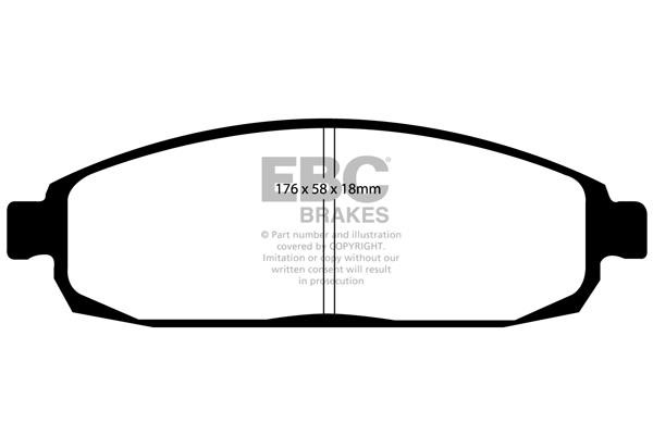 EBC DP61732 Brake Pad Set, disc brake DP61732: Buy near me in Poland at 2407.PL - Good price!