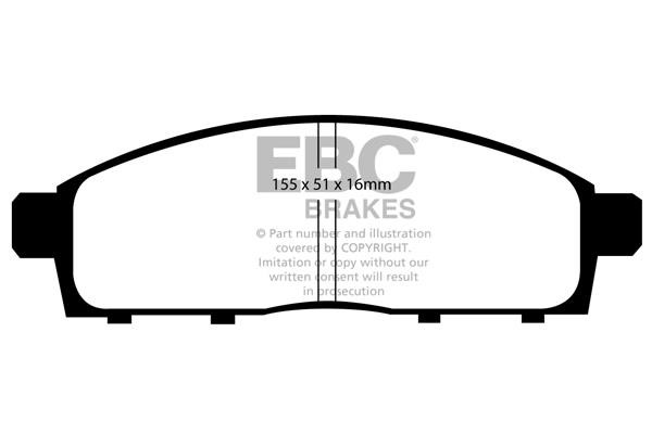 EBC DP41963R Brake Pad Set, disc brake DP41963R: Buy near me in Poland at 2407.PL - Good price!
