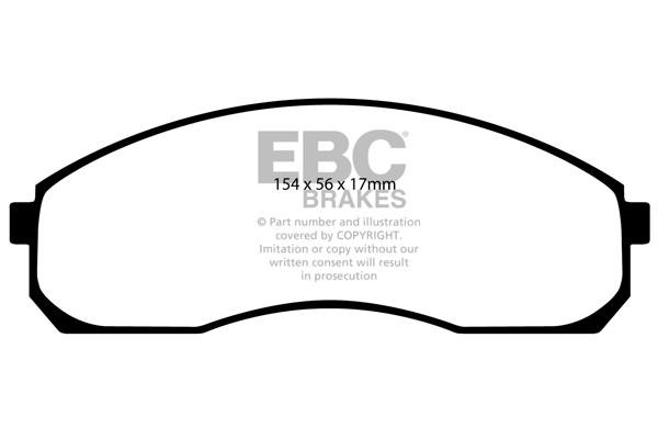 EBC DP21423 Brake Pad Set, disc brake DP21423: Buy near me in Poland at 2407.PL - Good price!