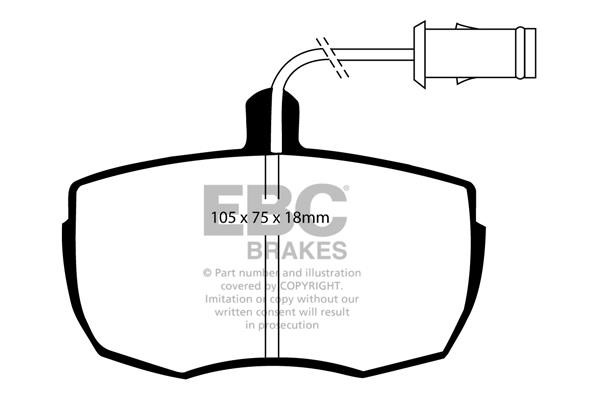 EBC DP622T Brake Pad Set, disc brake DP622T: Buy near me in Poland at 2407.PL - Good price!