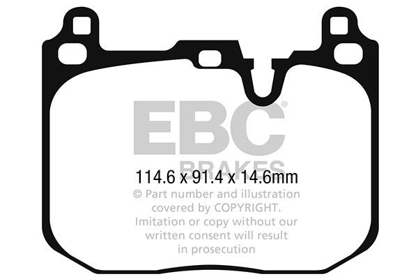 EBC DP42271R Brake Pad Set, disc brake DP42271R: Buy near me in Poland at 2407.PL - Good price!