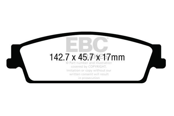 EBC DP63022 Brake Pad Set, disc brake DP63022: Buy near me in Poland at 2407.PL - Good price!