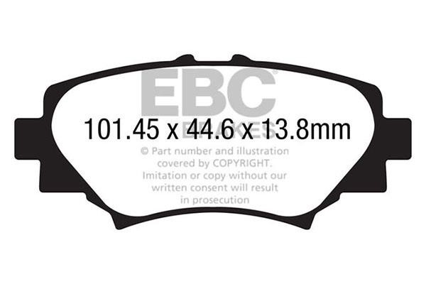 EBC DP42186R Тормозные колодки дисковые, комплект DP42186R: Отличная цена - Купить в Польше на 2407.PL!
