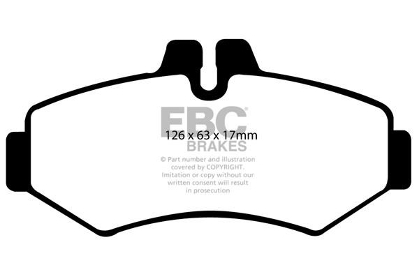EBC DP41298R Brake Pad Set, disc brake DP41298R: Buy near me in Poland at 2407.PL - Good price!