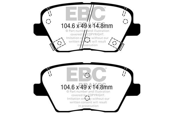 EBC DPX2363 Тормозные колодки дисковые, комплект DPX2363: Отличная цена - Купить в Польше на 2407.PL!