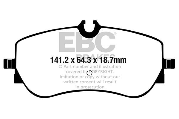 EBC DPX2364 Brake Pad Set, disc brake DPX2364: Buy near me in Poland at 2407.PL - Good price!
