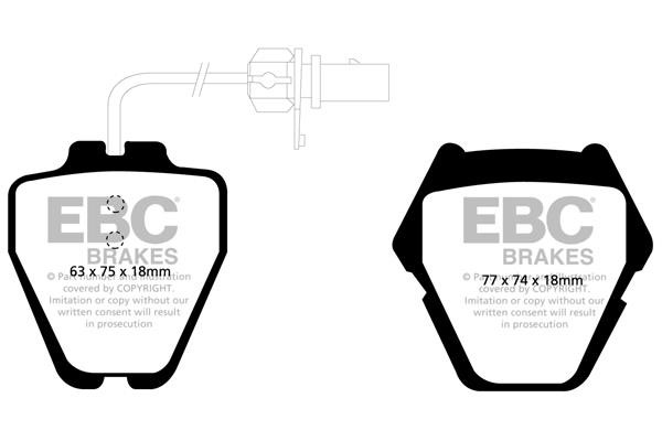 EBC DP21348 Brake Pad Set, disc brake DP21348: Buy near me in Poland at 2407.PL - Good price!