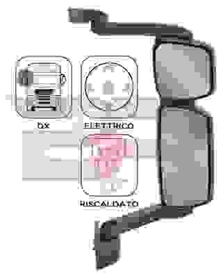 Botto Ricambi BRCA0552 Outside Mirror, driver cab BRCA0552: Buy near me in Poland at 2407.PL - Good price!