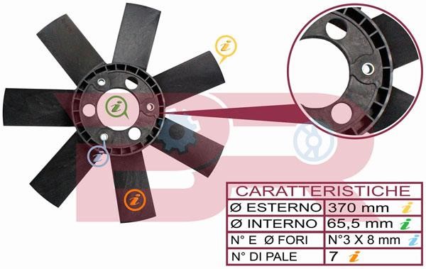 Botto Ricambi BRAC3264 Piasta, koło wentylatora chłodzenia silnika BRAC3264: Dobra cena w Polsce na 2407.PL - Kup Teraz!