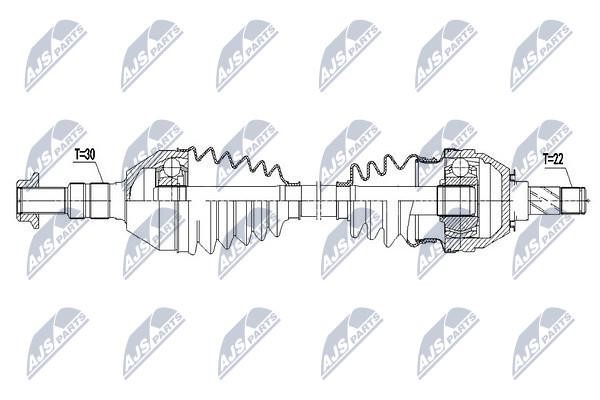 Вал приводной NTY NPW-PL-081