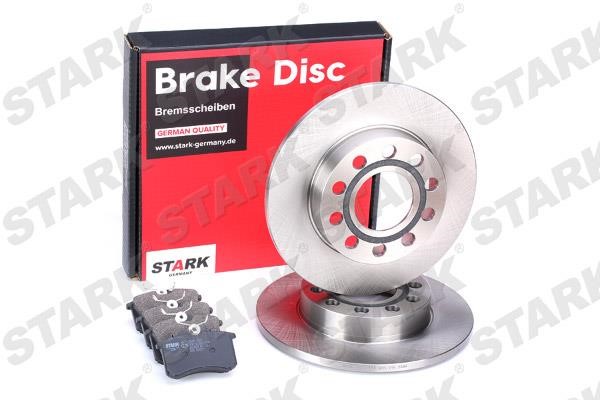 Stark SKBK-1090243 Brake discs with pads rear non-ventilated, set SKBK1090243: Buy near me in Poland at 2407.PL - Good price!