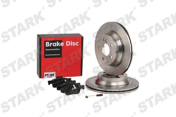 Stark SKBK-1090385 Rear ventilated brake discs with pads, set SKBK1090385: Buy near me in Poland at 2407.PL - Good price!