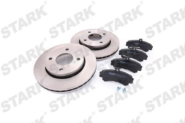 Stark SKBK-1090054 Front ventilated brake discs with pads, set SKBK1090054: Buy near me in Poland at 2407.PL - Good price!