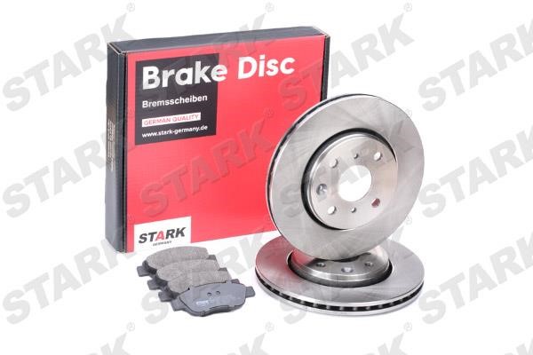 Front ventilated brake discs with pads, set Stark SKBK-1090020