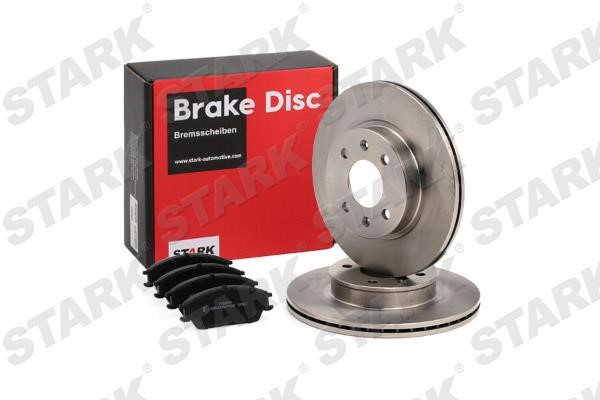 Stark SKBK-1090100 Front ventilated brake discs with pads, set SKBK1090100: Buy near me in Poland at 2407.PL - Good price!