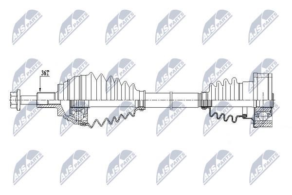 Вал приводной NTY NPW-VW-151