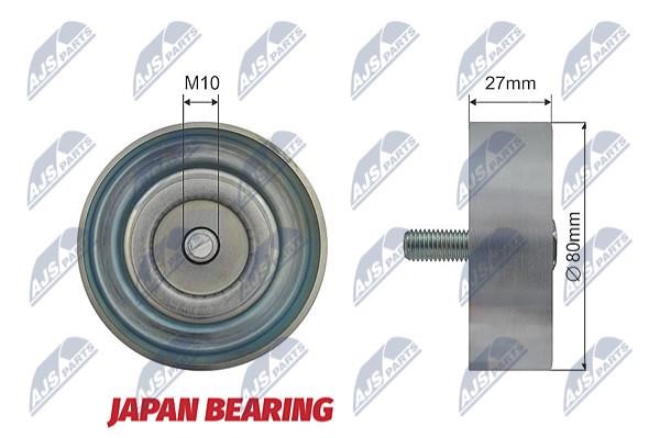 NTY RNK-HY-010 Deflection/guide pulley, v-ribbed belt RNKHY010: Buy near me in Poland at 2407.PL - Good price!