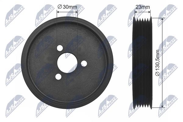 NTY RNK-BM-015 Power Steering Pulley RNKBM015: Buy near me at 2407.PL in Poland at an Affordable price!