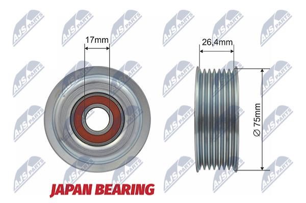 NTY RNK-TY-008 Deflection/guide pulley, v-ribbed belt RNKTY008: Buy near me in Poland at 2407.PL - Good price!