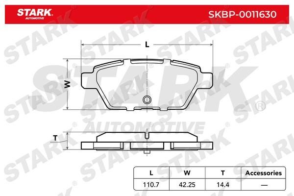 Stark SKBP-0011630 Brake Pad Set, disc brake SKBP0011630: Buy near me in Poland at 2407.PL - Good price!