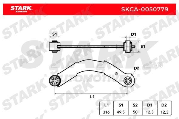 Stark SKCA-0050779 Рычаг подвески SKCA0050779: Отличная цена - Купить в Польше на 2407.PL!