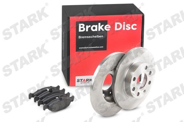 Stark SKBK-1090079 Brake discs with pads front non-ventilated, set SKBK1090079: Buy near me in Poland at 2407.PL - Good price!