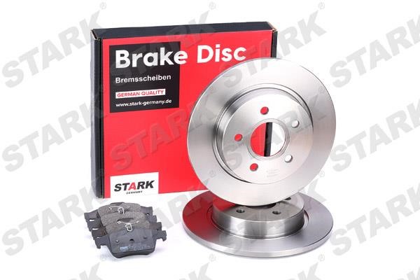 Stark SKBK-1090115 Brake discs with pads rear non-ventilated, set SKBK1090115: Buy near me in Poland at 2407.PL - Good price!