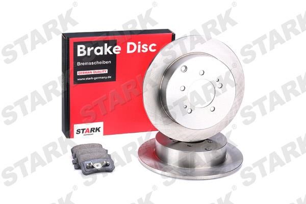 Stark SKBK-1090122 Brake discs with pads rear non-ventilated, set SKBK1090122: Buy near me in Poland at 2407.PL - Good price!