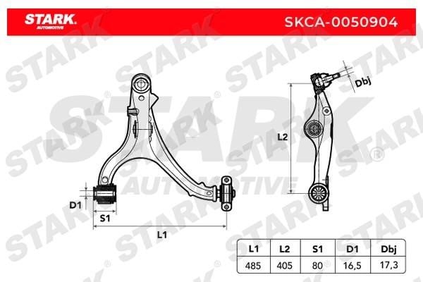 Stark SKCA-0050904 Рычаг подвески SKCA0050904: Отличная цена - Купить в Польше на 2407.PL!