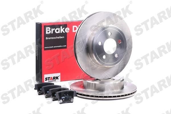 Stark SKBK-1090375 Rear ventilated brake discs with pads, set SKBK1090375: Buy near me in Poland at 2407.PL - Good price!