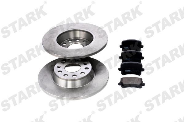 Stark SKBK-1090045 Brake discs with pads rear non-ventilated, set SKBK1090045: Buy near me in Poland at 2407.PL - Good price!