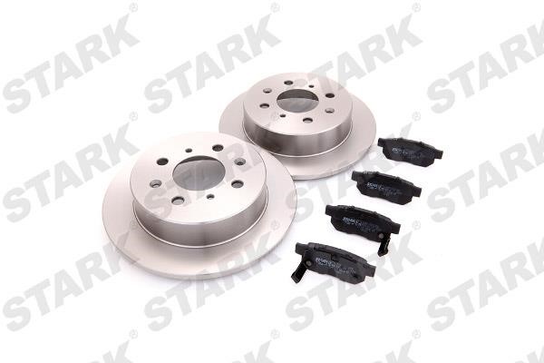 Stark SKBK-1090264 Brake discs with pads rear non-ventilated, set SKBK1090264: Buy near me in Poland at 2407.PL - Good price!