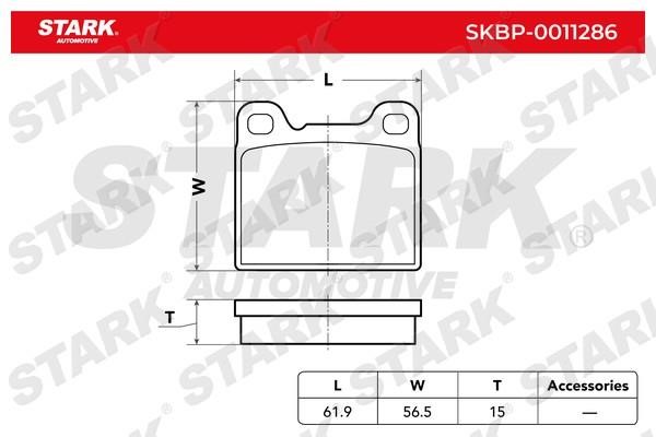 Stark SKBP-0011286 Гальмівні колодки, комплект SKBP0011286: Приваблива ціна - Купити у Польщі на 2407.PL!