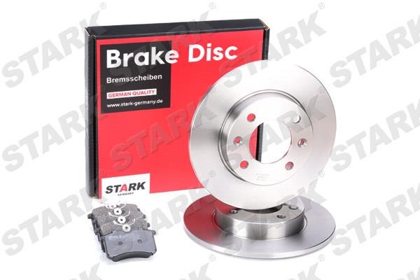 Stark SKBK-1090342 Brake discs with pads rear non-ventilated, set SKBK1090342: Buy near me at 2407.PL in Poland at an Affordable price!