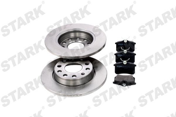 Stark SKBK-1090017 Brake discs with pads rear non-ventilated, set SKBK1090017: Buy near me in Poland at 2407.PL - Good price!
