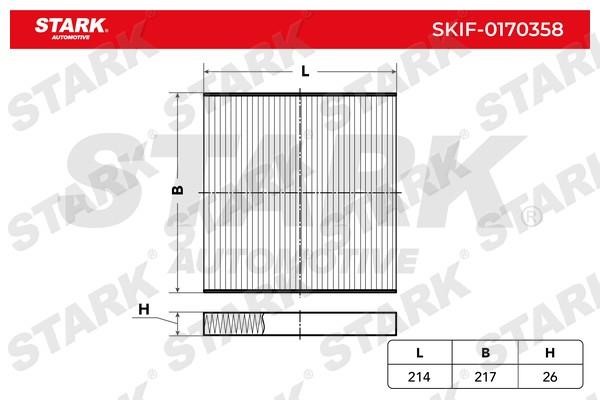 Stark SKIF-0170358 Filter, interior air SKIF0170358: Buy near me in Poland at 2407.PL - Good price!