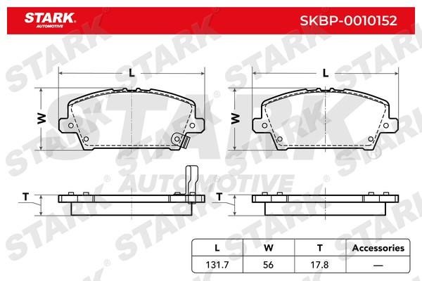 Stark SKBP-0010152 Тормозные колодки дисковые, комплект SKBP0010152: Купить в Польше - Отличная цена на 2407.PL!